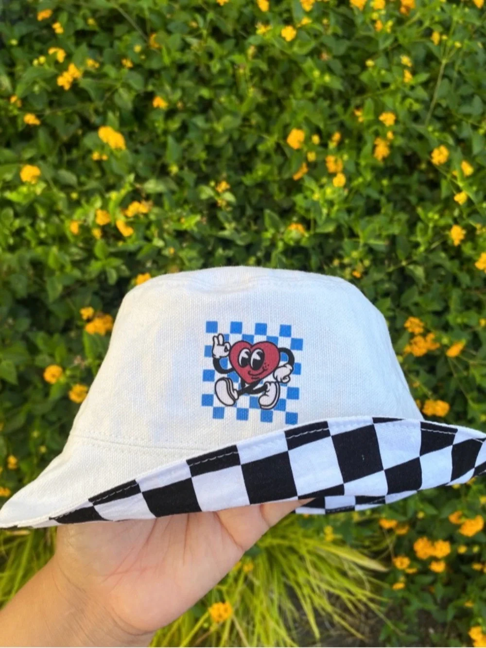 Limited Edition Black & White Checkered Bucket Hat